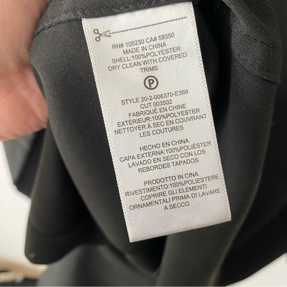 Equipment | Women's 100% Polyester Black Sheer Button Down Blouse Size XS - Picture 4 of 4